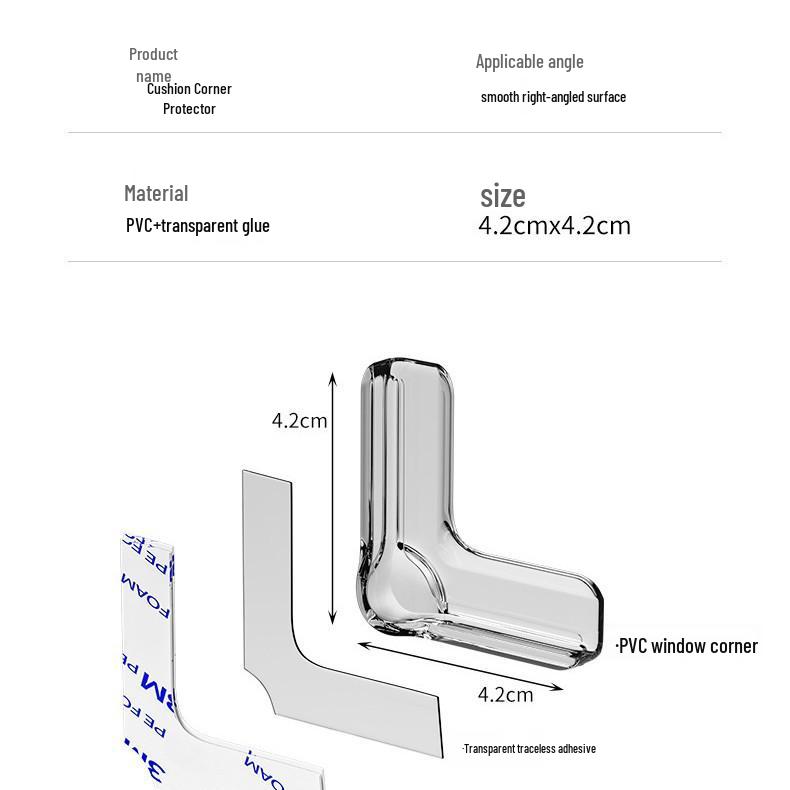Airbag Style Anti-Collision Corner Protector for Furniture Edges