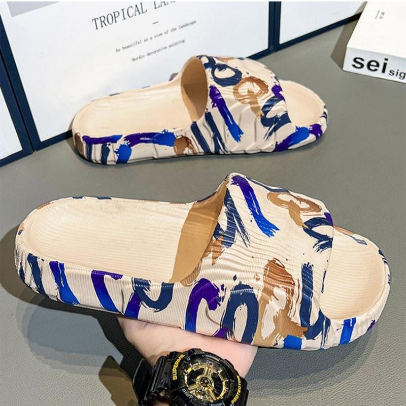 Fashion Summer New Fashion Men's Slippers,home Camouflage Casual Slippers,soft Soled Men's Thick Soled Cool Slippers Chanclas De Hombre