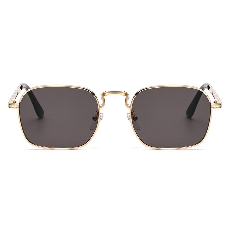 New Square Oval Metal Sunglasses Vintage Retro Men Sunglasses Women Eyewear Luxury Designer Uv400