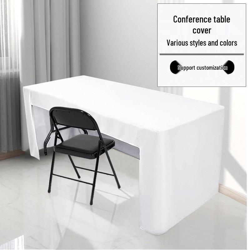 Solid Color Rectangle Conference Tablecloth for Office and Hotel Events