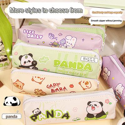 Capybara Student Octagonal Pencil Case Stationery Box Panda Rabbit Cute Cartoon Storage Bag Children Pencil Bag School Supplies