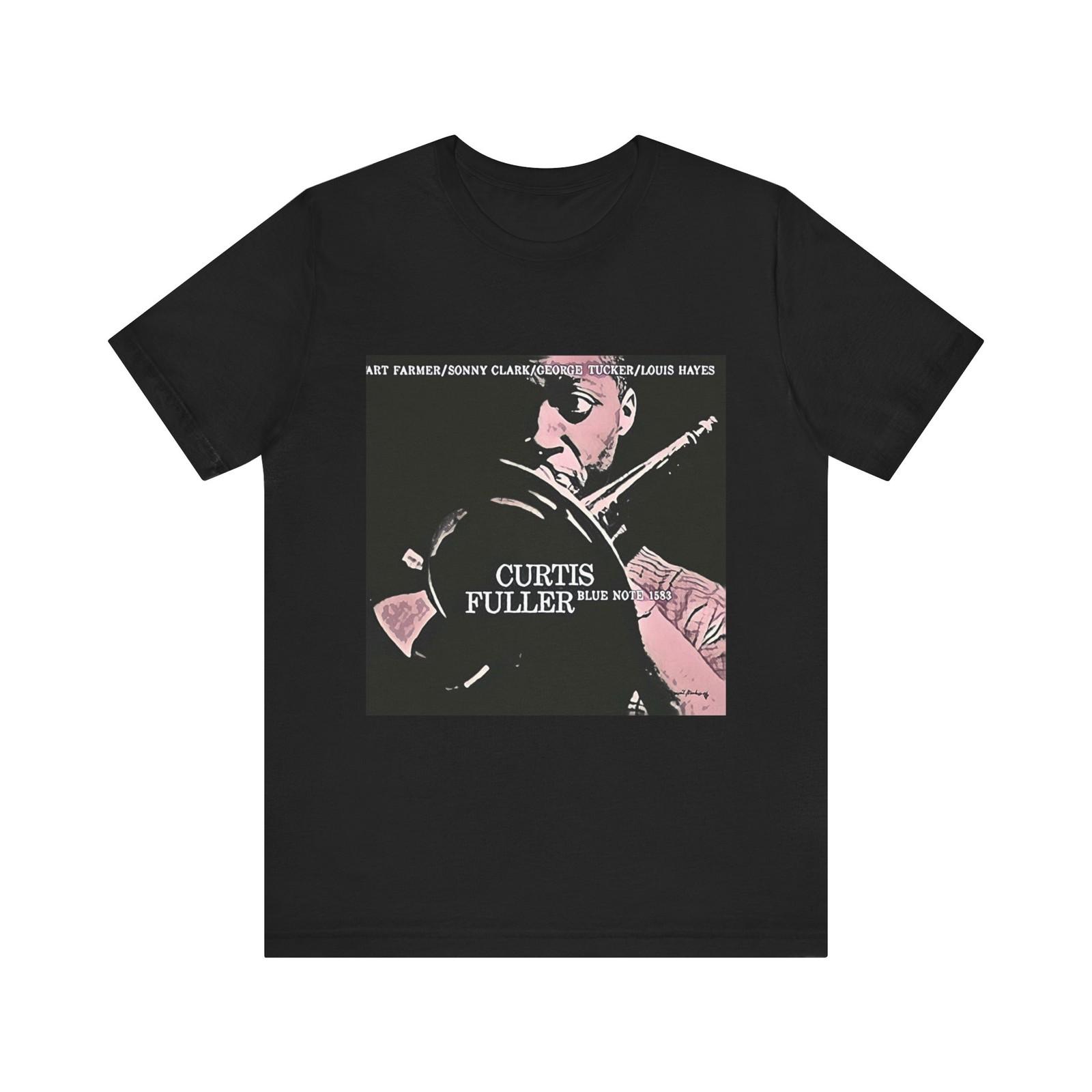 Curtis Fuller Jazz Art Short Sleeve Tee Graphic Print Crewneck Unisex Gift Unisex T-Shirt S