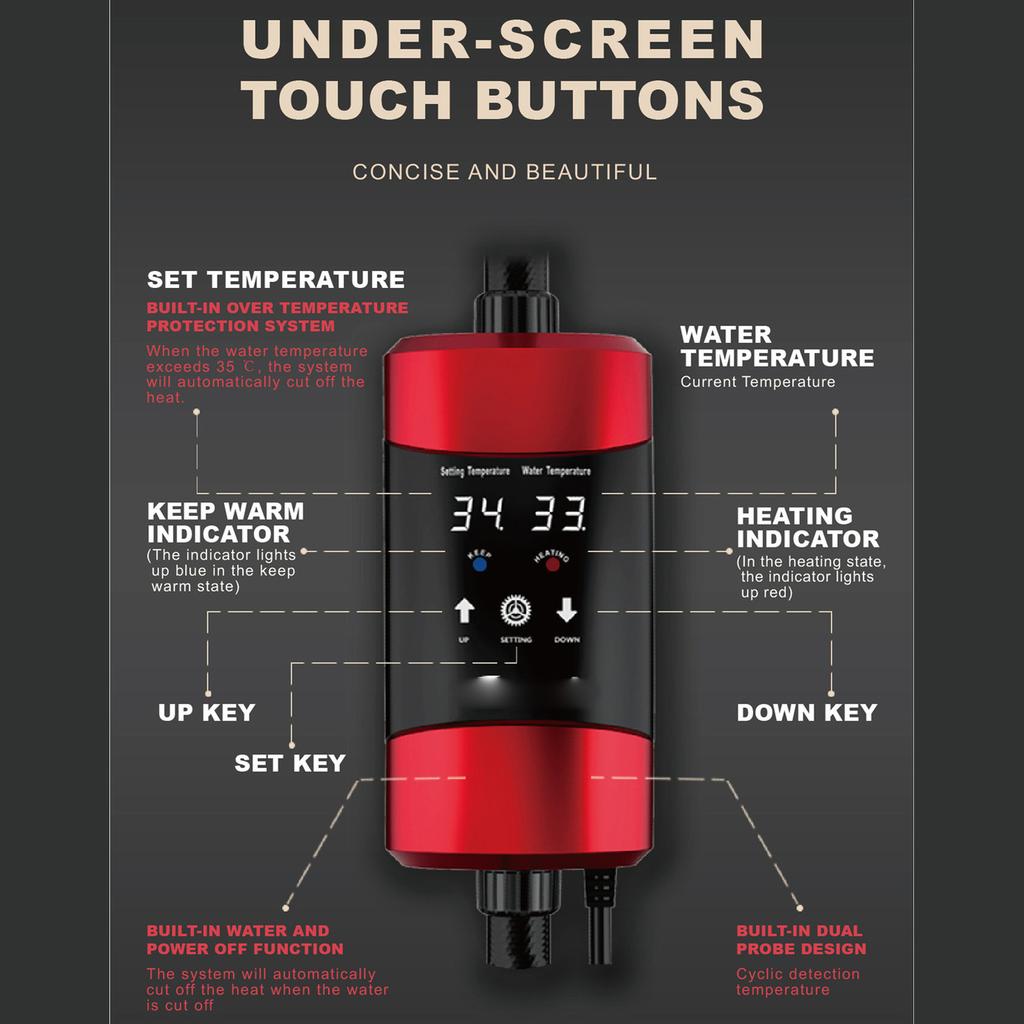 Fish External Heating Rods Professional Automatic Thermostat Aquarium External Heater 300W