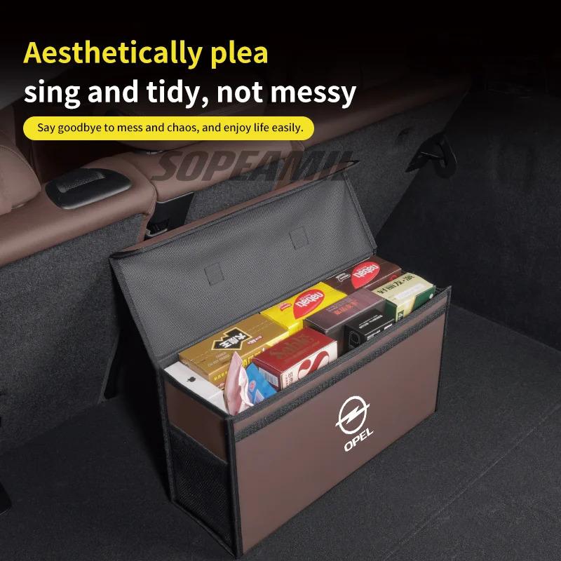 Car Trunk Storage Box Organizer Foldable Stowing Tidying Bag For Opel OPCline Combo Delica GTC INSIGNIA MOKKA Tigra Zafira Vivar