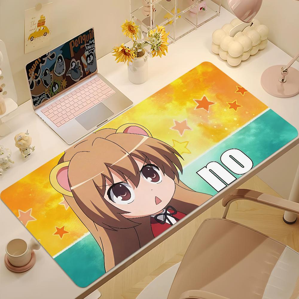 Cute Tiger Dragon Aisaka Taiga Mouse Pad Large Nonslip Lockedge Desktop Computer Desk Mat Keyboard Mousepad Office Game Student
