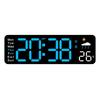 Large Screen Alarm Clock Temperature Humidity  Display LED Clock Digital Wall Clock  Living Room