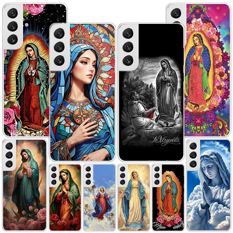 Virgin De Guadalupe Virgen Mary Phone Case For Samsung Galaxy S24 S25 Edge S26 Ultra S23 S22 S21 Plus S20 FE + Personalized Prin