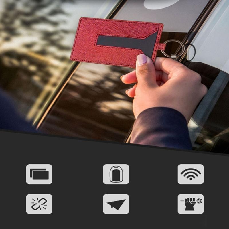 Für Schlüssel-Schutzhülle Kartenetui Modische Kratzfeste Ledertasche