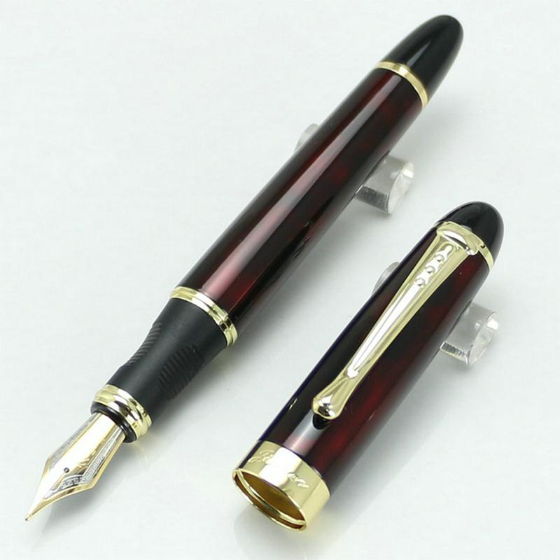 JINHAO X450 High Quality Multicolor White 18KGP Nib Fountain Pen Twist Carven Stationery School&Office Writing
