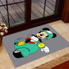 Mickey Mouse Castle Fantasy Disney Cartoon Theme Anti-Slip Rug - Polyester, Home Decor, Suitable for Bedrooms, Living Rooms, Doorways, and Studios