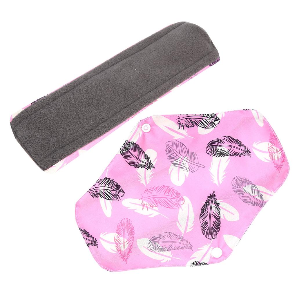 Cloth Menstrual Pads Washable Reusable Bamboo Charcoal Sanitary Pads Heavy Flow Overnight useS