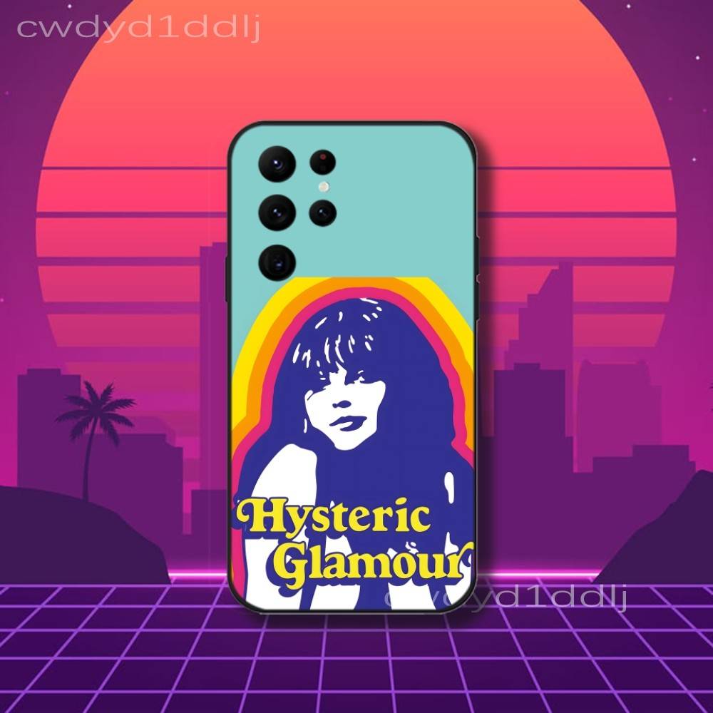 H-Hysteric-S Girl G-Glamour Phone Case For Samsung S10,S21,FE,S21 ,S26,S25,S24,S23,Ultra,S9,S22,Plus Black Shell Cover