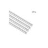 uxcell 304 Stainless Steel Round Bar 5mm x 80mm Stainless Steel Rod Solid Shaft Bar for DIY Crafts, Model Cars, Helicopters, Axle Bars, Airplanes (4