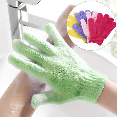 1PC Nylon Shower Bath Exfoliating Mitt Glove Skin Wash Spa Massage Scrub Body Scrubber Cleaner Glove