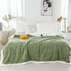 Tuff Lamb Fleece Nordic Sofa Blanket: Soft, Solid Color, Year-Round Use
