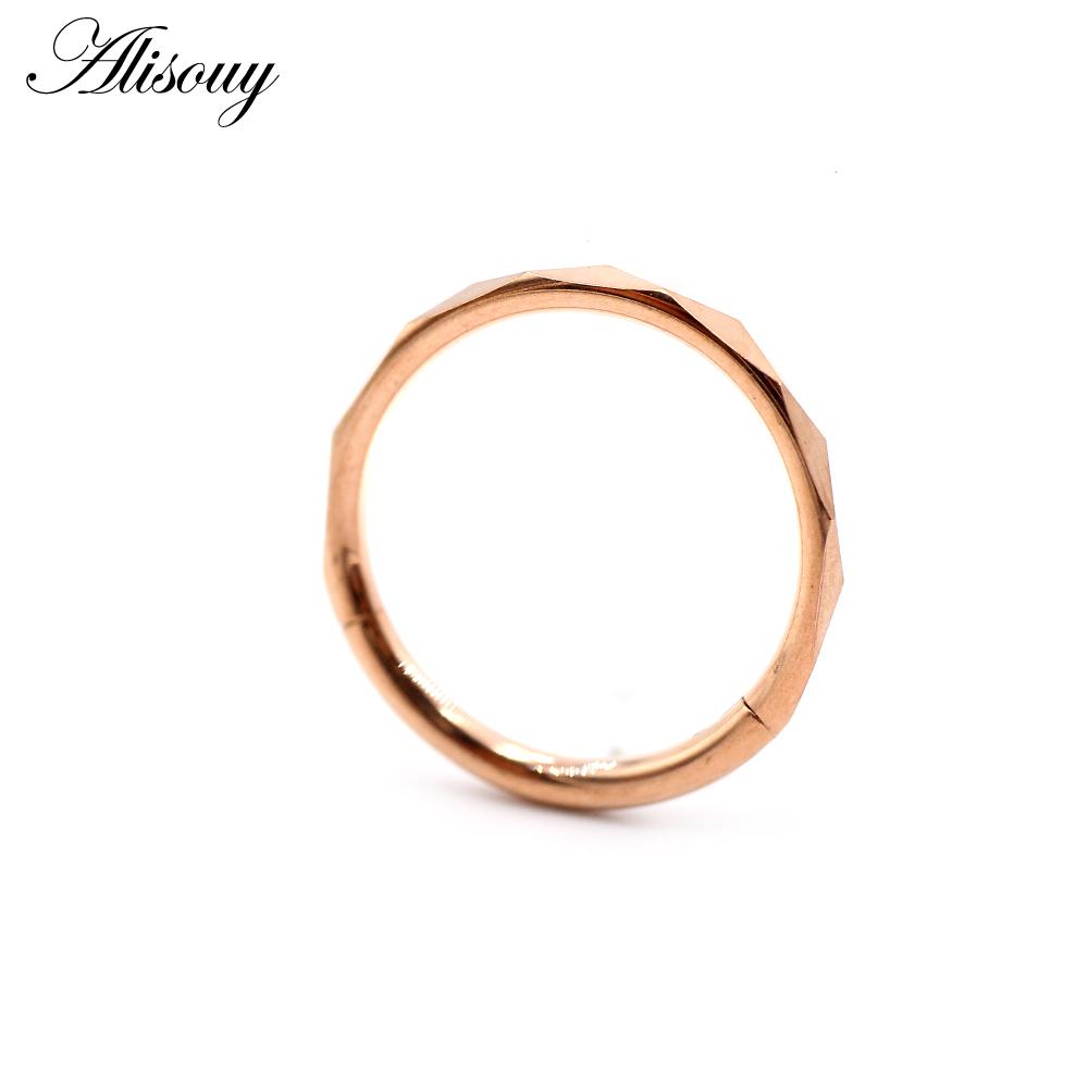 Alisouy 1PC Edelstahl Unregelmäßige Abschnitt Runde Scharnier Clicker Nase Septum Ring Hoop Knorpel Ohrring Körper Piercing Schmuck
