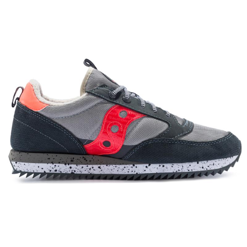 Saucony Jazz Original Shock Absorbers Slip Resistant Abrasion Resistant Breathable Low Top Running Shoes Men's Gray Saucony S70512-2