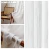 1PC NAPEARL Elegant Solid Color Soft Sheer Tulle Curtain Modern Textured Window Screening for Living Room Bedroom Home Decor