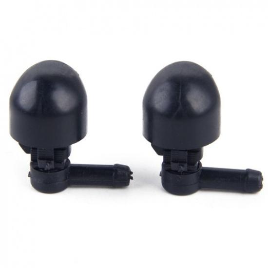 Citall 2PCS Coche Plástico Negro Individual Agujero Trasero Limpiaparabrisas