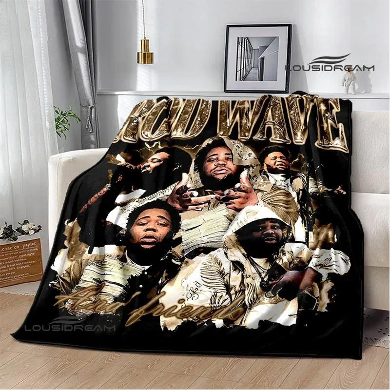Rapper rod wave printed blanket Warm Flannel Blankets Soft and Comfortable blanket Home Travel Blanket bed linings Birthday Gift