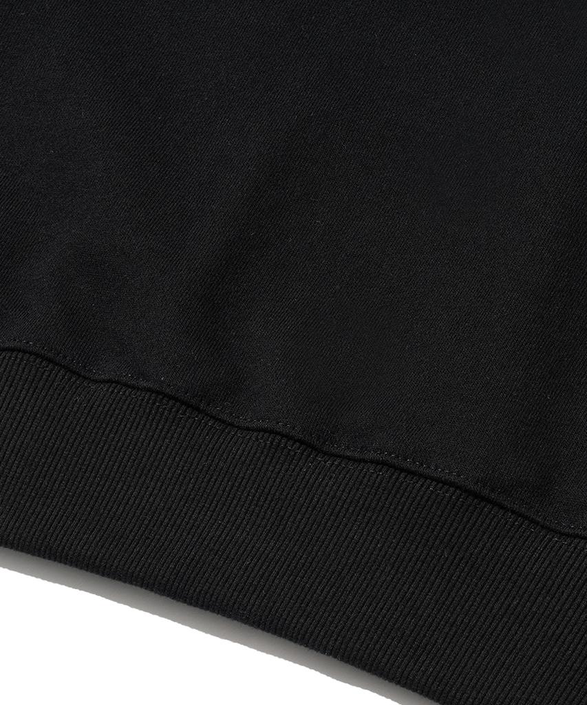 Pop Rabbit Print Hoodie Black