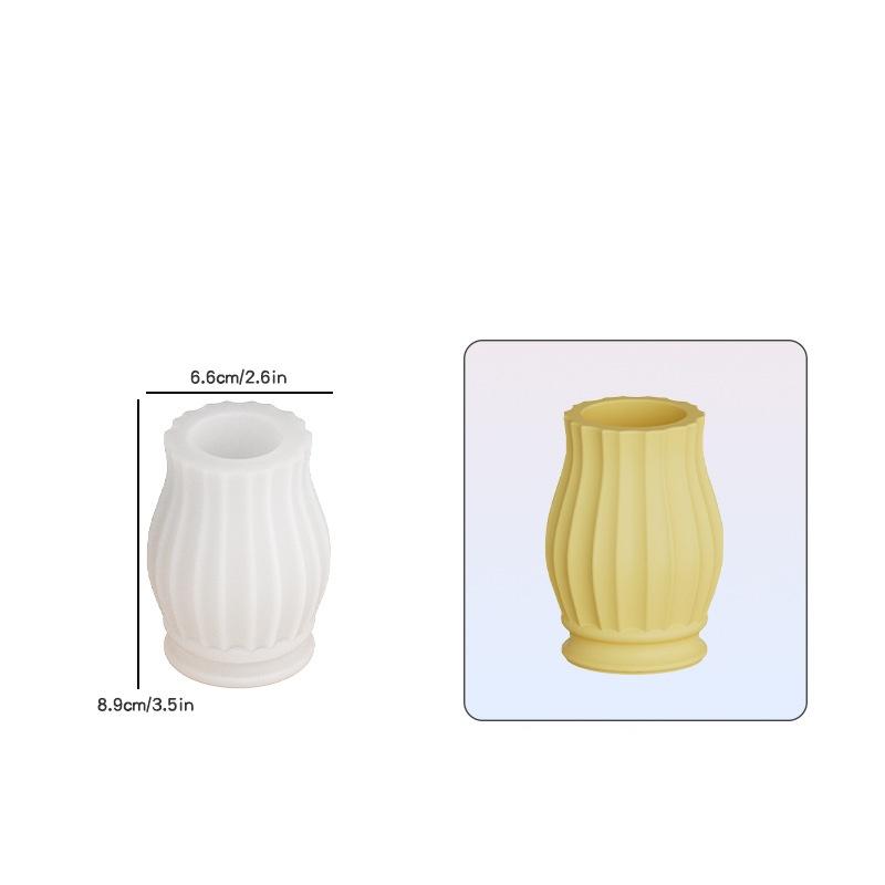 3D Modern Vase Silicone Mold DIY Flower Vase Molds Table Centerpiece Epoxy Plaster Concrete Flower Pot Mould Home Decoration