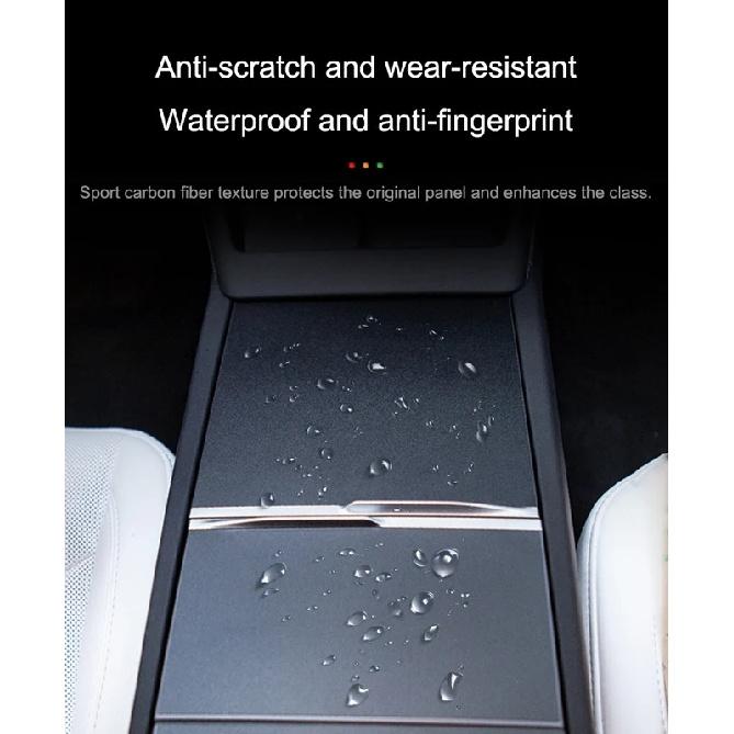 For Tesla Model Y Juniper & Model 3 Highland Center Console Panel Sticker Protective Film Scratch Protection Sticker Accessories