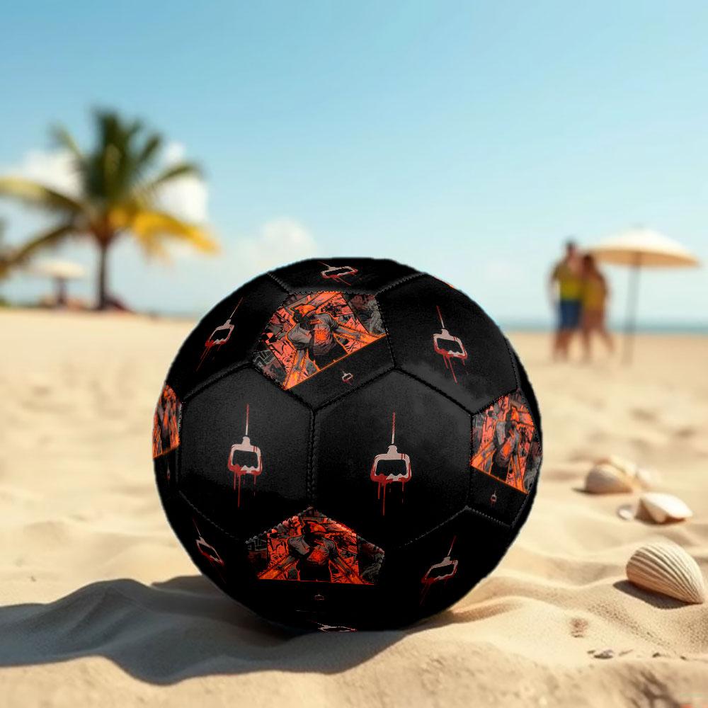 1pc Chainsaw Man Soccer Ball Size 5 Indoor Soccer Ball Fashion Colorful Backyard Game - Great For Sports Fans Gift HE3