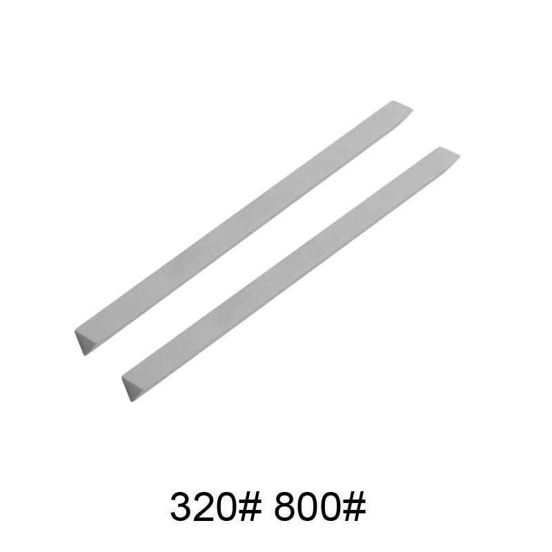 2 PCS 80-3000# Triangle Oil Stone Set Green Silicon Carbide Sand Rod Grinding Block Ceramic Jade Triangle Knife Sharpener Tool
