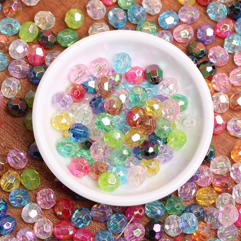 6/8mm 100/40 pezzi perline acriliche fatte a mano fai da te perline materiale perline colorate accessori trasparenti perline rotonde Symphony AB