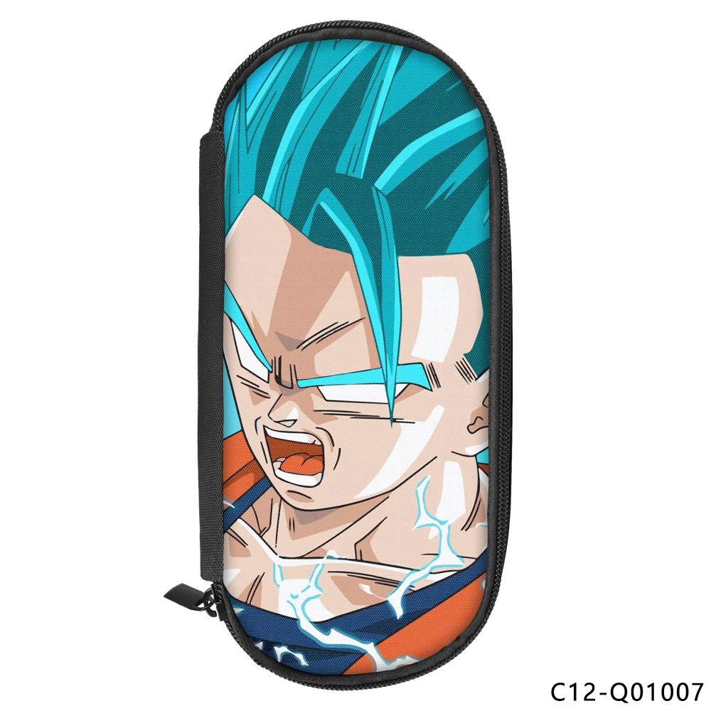 Dragon Ball Printed Polyester Pencil Case Student Stationery Box Portable Pencil Case Multifunctional Storage Bag