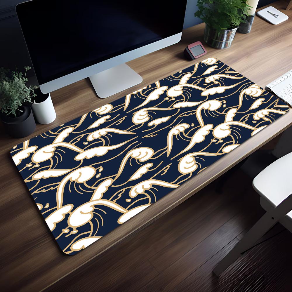 Japanese Clouds pattern Mouse Pad Nonslip Thickened Large Writing Lockedge Office Student Gaming Cushion MousePad