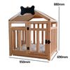 Solid Wood Indoor Pet Kennel: Removable, Washable Dog House and Cat Bed for Small Breeds (Corgi, Teddy) - Four Seasons Use