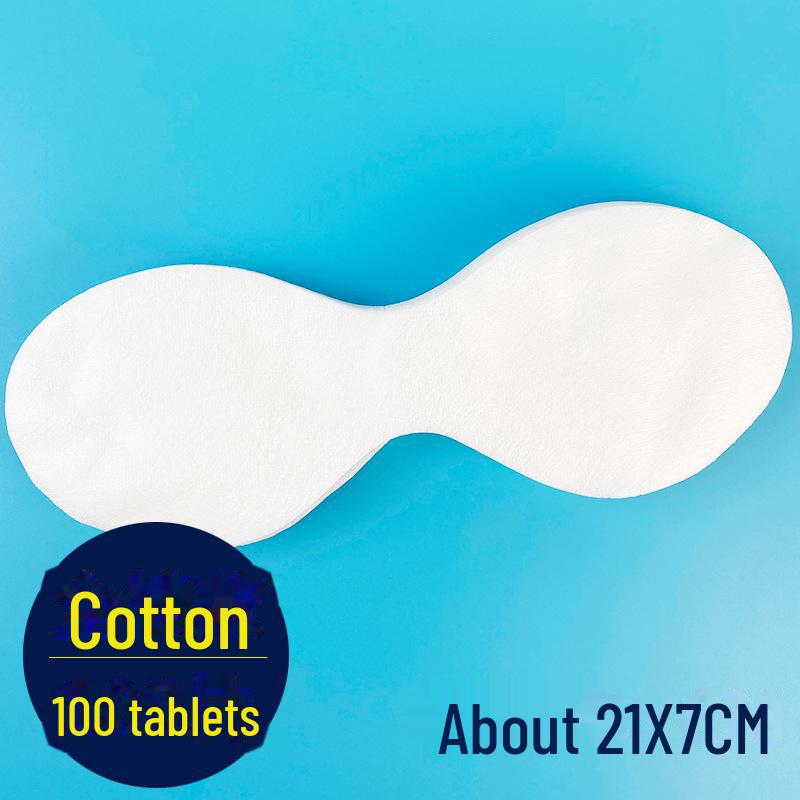 Dun, Waterbesparend, Huidvriendelijk Spa Oogmaskerpapier - Wegwerp, Zonder Gaten, Geschikt voor Schoonheidsinstrumenten, Zwart/Blauw.