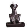 European & American Beauty Ceramic Backflow Incense Burner - Creative Sandalwood Smoke Home Decor