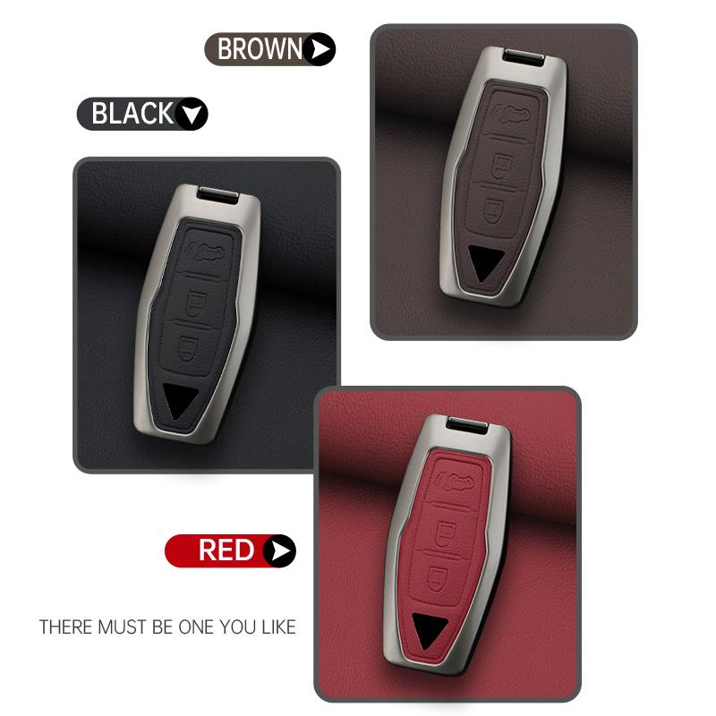 Auto 2/3/4 Tasten Schlüsselhülle Abdeckung Halter Kette Für Mitsubishi Outlander 2022 2023 Auto Innenzubehör