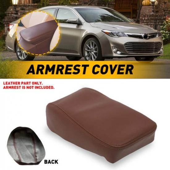 

Center Console Lid Armrest Cover Leather Brown Assembly For 13-18 Toyota Avalon