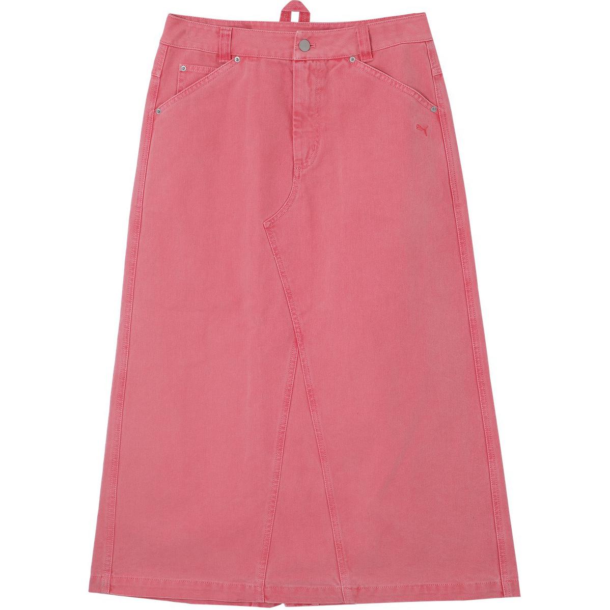 

New PUMA RETROSKIRT Casual Long Skirts Women s Bright Orange 629609-96 S(155/58A)