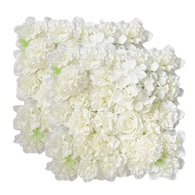 2 Stück künstliche Blumenwandpaneele Hochzeits-Simulationsblumenwand Fake-Hintergrund Rosenwand Hochzeitsfeier Fotografie Dekoration