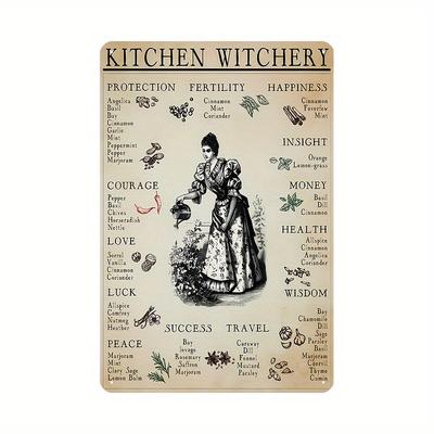 6pcs Vintage Herbal Medicine Charts  Witchcraft Herbs Like Mugwort Chamomile Lavender  Kitchen Living Room Garden