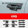 For Changan CS55 PLUS 2023 2024 2025 Car Carbon Fiber Car Door Handle Bowl Cover Trim Protect Exterior Decoration Accessories