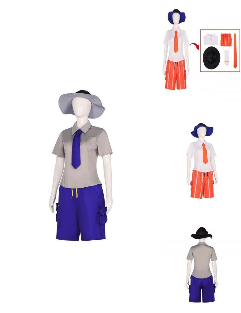 Pokemon Scarlet And Violet Florian Juliana Cosplay Costume Set For Halloween And Stage Performance
