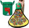 Panier de Rangement pour Jouets d'Enfants Pliable Sac à Linge Domestique Seau en Lin Mignon Imprimé Dessin Animé Paniers Organisateur de Vêtements avec Couvercle
