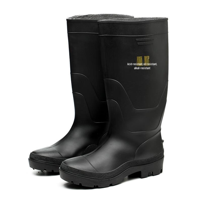 Laoguanjia Herren Hohe Wasserdichte Arbeits-Regenstiefel