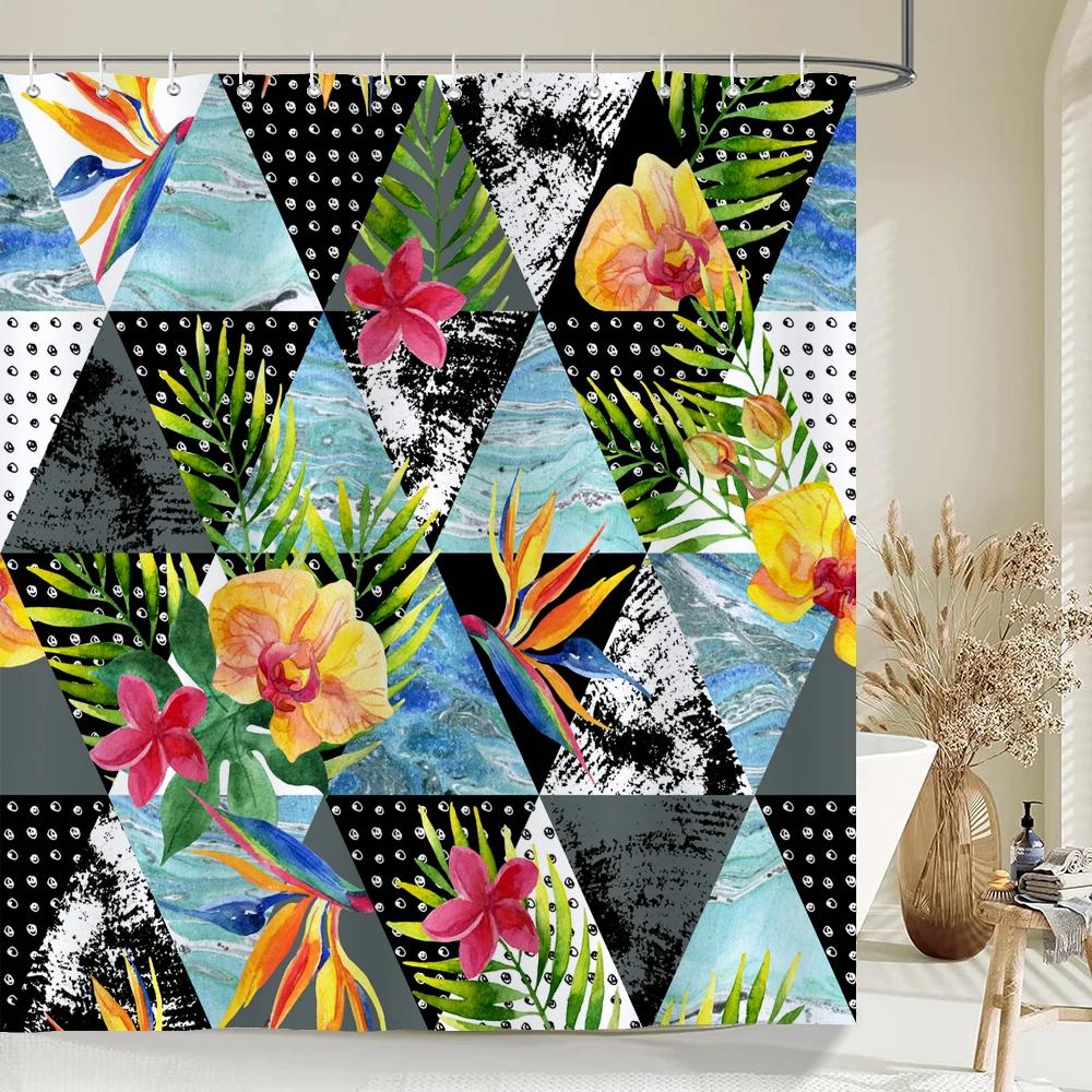 Colorful Bohemian Shower Curtain Boho Polyester Fabric Bath Curtain for Bathroom Curtain Decor Shower Curtains Cortina Ducha