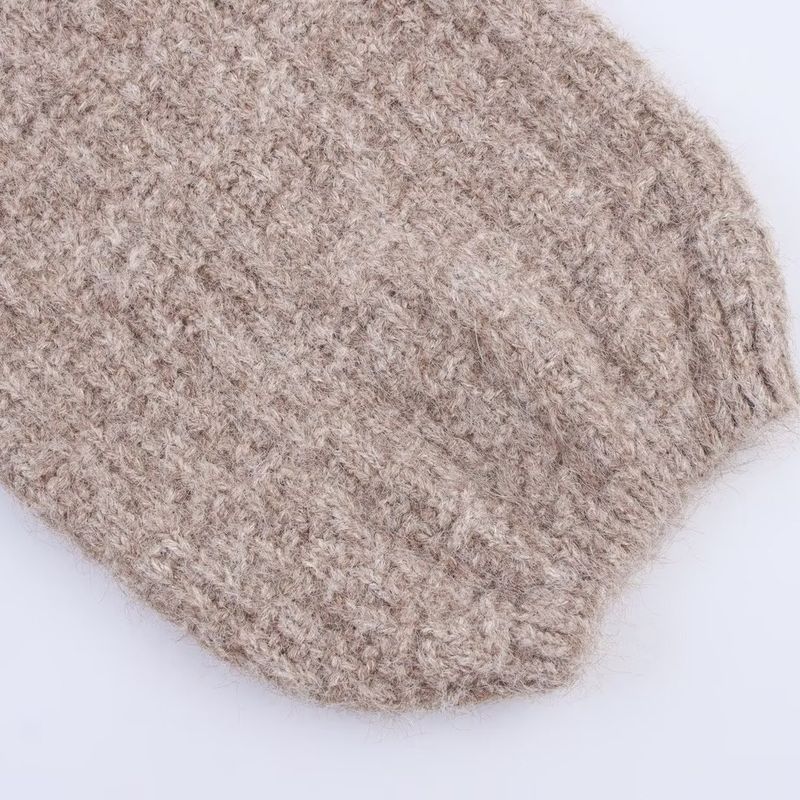 Kaslead New Women clothes Western Style Fashion Loose All-Match No Buckle Knitted Outerwear
