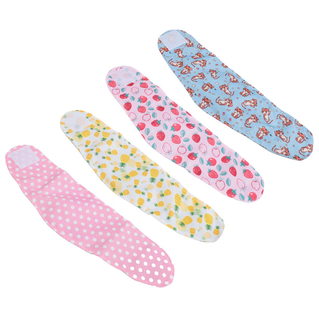 4pcs Washable Dog Diapers Male Reusable Soft Belly Bands for Dogs Puppy Nappies Wrap for Post Surgery Wound Care Daily