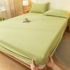 Class A Washed Cotton Non-Slip Fitted Sheet - Soft, Breathable, and Comfortable for Naked Sleep