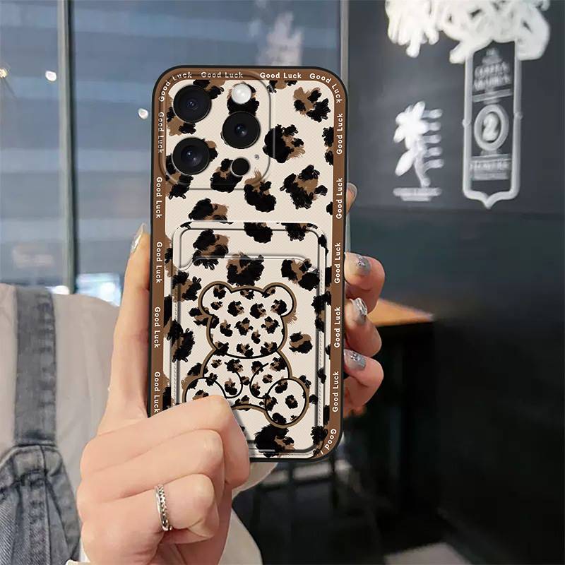 Soft case Silicone Phone Case For iphone15 Pro Max/ip15Pro Max Fashion Design Waterproof Shockproof TPU Card slot Cute