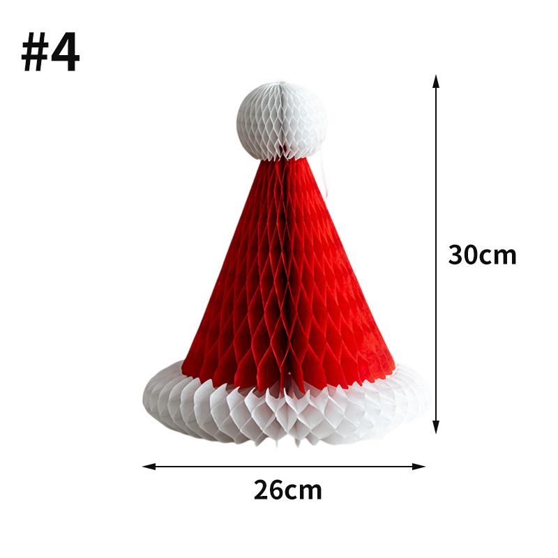2026 Christmas Tree Honeycomb Ball 3D Folding Christmas Tree Ornament Desktop Decoration  for Xmas Navidad Happy New Year Decor